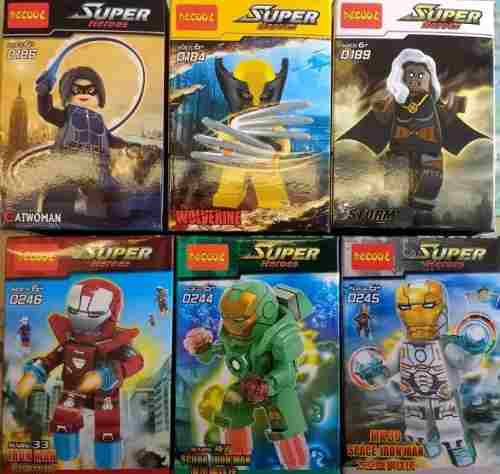Legos Avengers Capitan America Batman Ironman Liga Justicia