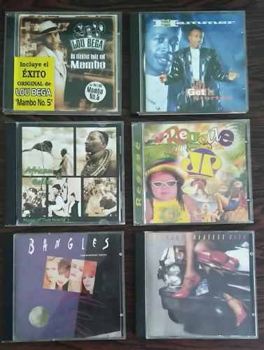 Cd Originales Lou Bega,hc Hammer, Bangles, The Cars, Reggae
