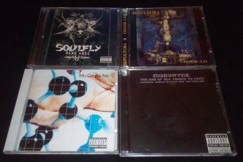 Cd Soulfly Sepultura Mudvayne Nirvana Fear Factory Disturbed