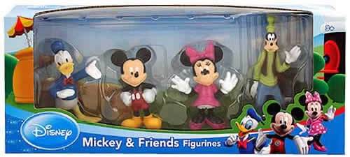 Set Mickey Mouse Figuras Disney Minie Donald Tortas Cotillon