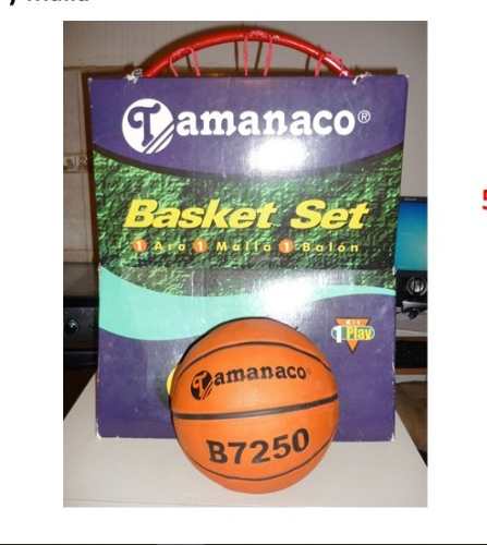 Basket Set Tamanaco (aro+malla+balon) Nuevo