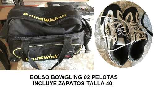 Bolso De Bowling Para Dos Pelotas Y Zapatos Talla 40