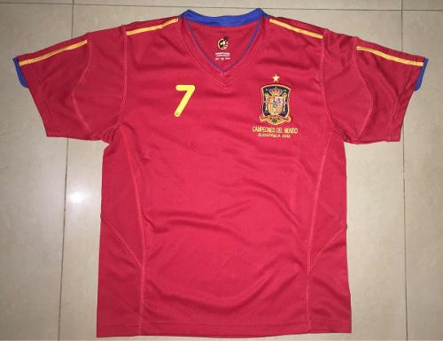 Camiseta De Fútbol Seleccion De España #7 David Villa