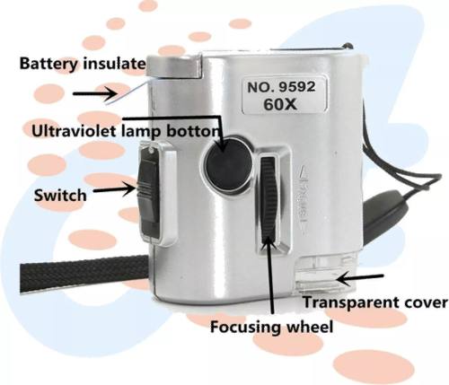 Microscopio Lupa Zoom 60x Led  Digi Detect Joyero Divisa