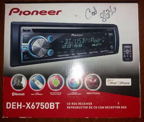 Reproductor Pioneer Deh Xbt Mixtrax Bluetooth Usb Aux