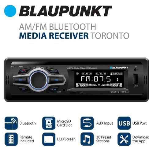 Reproductor Usb + Auxiliar + Bluetooh + Sd Blaupunkt