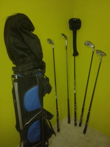Palos De Golf Zurdo Con Maleta Niños (edad 7-12)