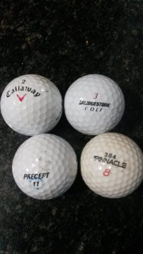 Set De 4 Pelotas Golf Usadas