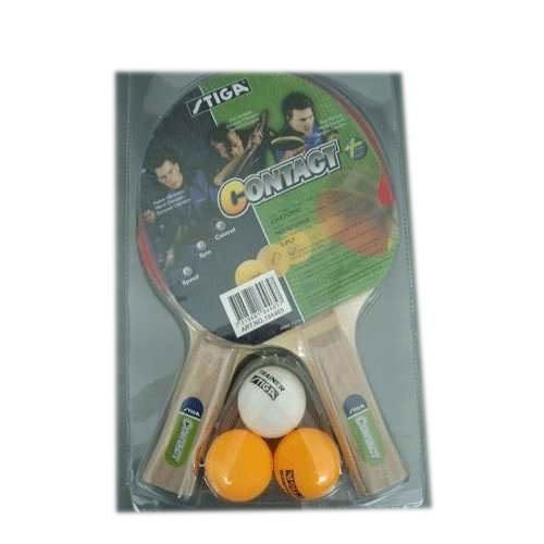 Set De Ping Pong Stiga Contact 2 Raquetas +3 Pelotas L3o