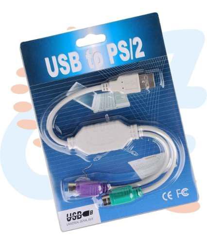 Cable Adaptador Usb A Ps/2 Convertidor Teclado Mouse Pc Usb
