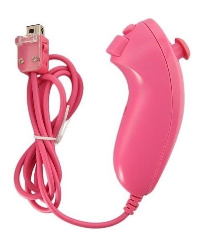 Control Nunchuck Original Rosado Nintendo Wii Para Chica