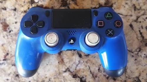 Control Ps4 Azul Con Palancas Metalicas