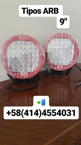 Faro Led 9 Pulgadas 96w 32led Tipo Arb Rusticos 4x4 Tienda