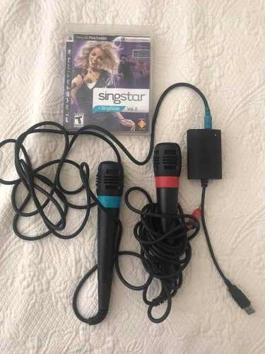 Microfonos Singstar Para Playstation 3 Y 4 Ps3 Ps4 Con Cd