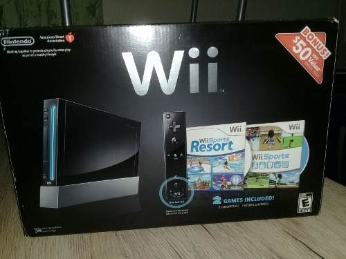 Nintendo Wii Sport Resort Negro Como Nuevo