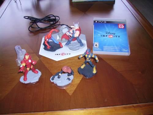 Ps 3 Infinity Con Base, 6 Figuras Dos Mundos Y Cd En Fisico