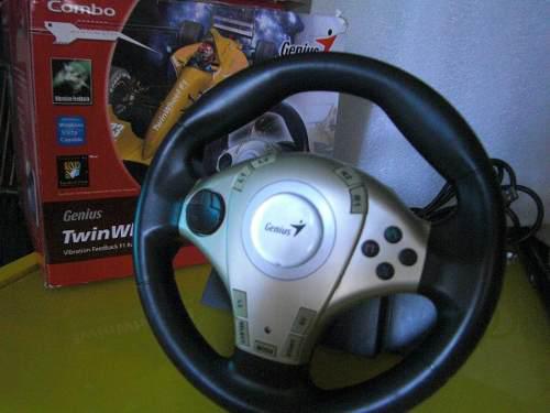 Volante + Pedales Genius Twin Wheel F1 Ps2 & Pc