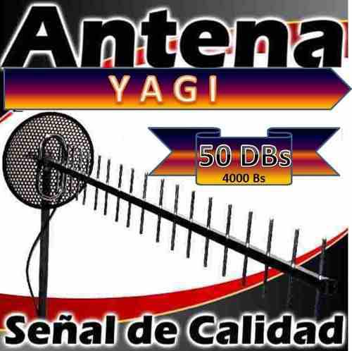 Antena Yagi 50 Db Celular Moden Telefonia Fija.2.30 Metro