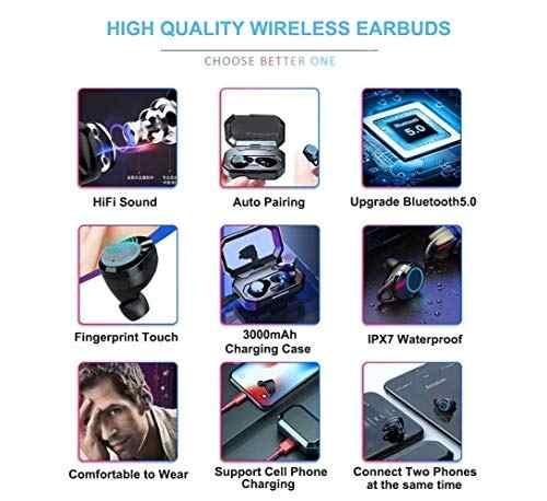 Audio Video Auricular Inalambrico True Bluetooth 5.0 Amz