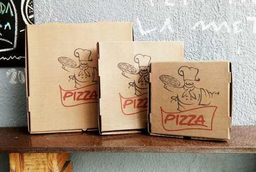 Bulto De Caja De Pizza Mediana 33*33 Carton Micro Corrugado