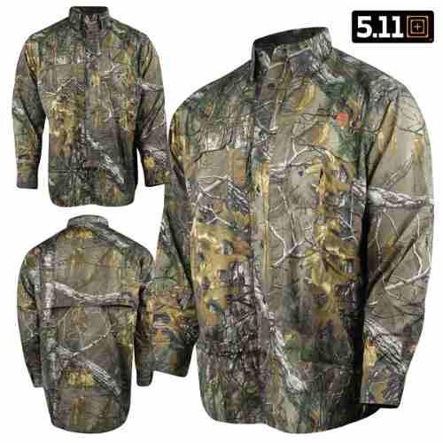 Camisa Manga Larga Camuflajeada Realtree Para Caballero 5.11