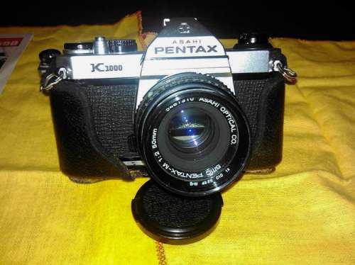 Cámara Fotográfica Asahi Pentax K1000 Con Lente De 50 Mm