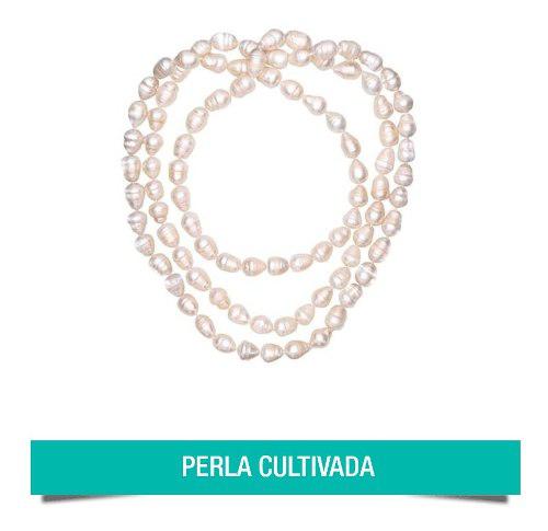 Collar Perla Natural Cultivada Ovalada