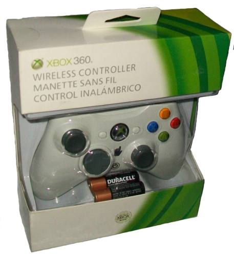 Control Xbox 360 Inalámbrico Blanco Wireless Nuevo