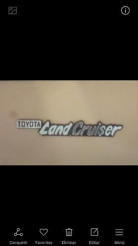 Emblema Toyota Land Cruiser Genuino Gp
