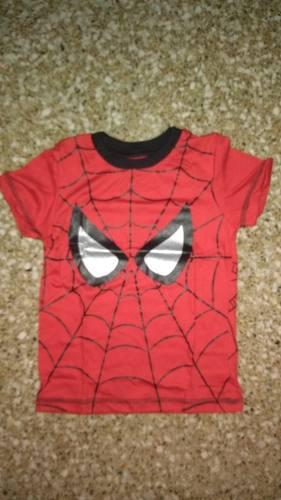 Franela Spiderman 100% Algodon Talla 4 Y 6