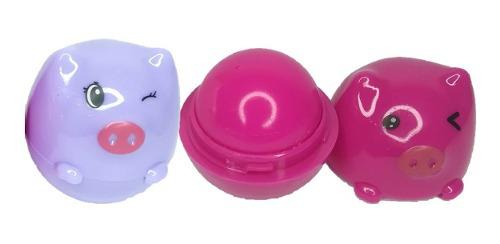 Humectante Labial Tipo Eos Cerdito Cochinito