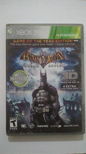 Juego Xbox 360 Batman Arkham Asylum Fisico