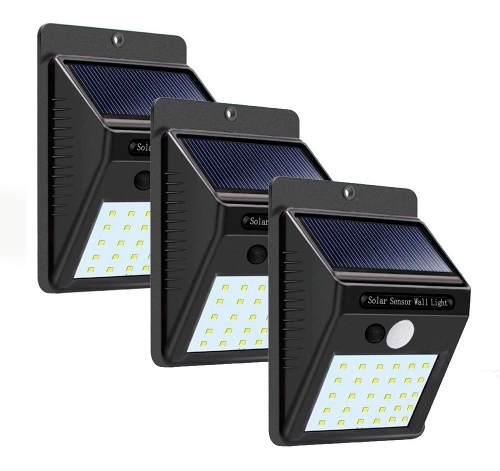 Lampara Led Recargable Solar De 20 Led Sensor De Movimiento
