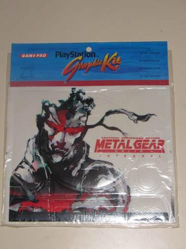 Metal Gear Solid Playstation 1 (fat) Etiqueta Para Consola