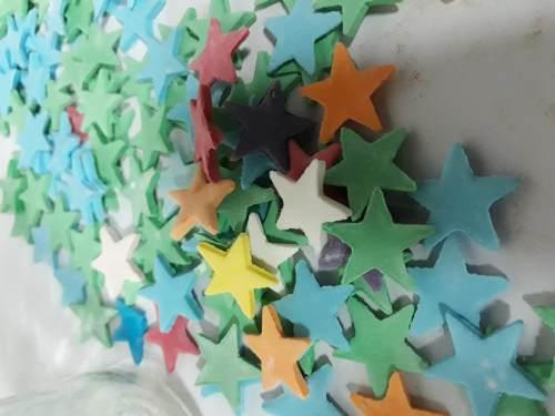 Pastillaje Estrellas Comestibles 1 Cm Para Decorar Tortas