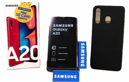 Samsung A20 + Forro + Vidrio -170-