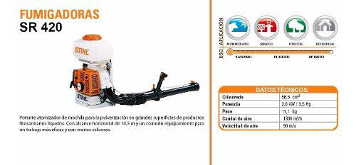 Stihl Repuestos Fumigadora Stihl Sr420