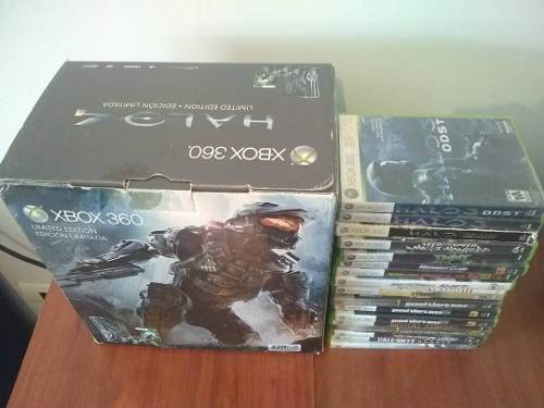 Xbox 360 Halo 4 Original 320gb 2 Controles Juegos Como Nuevo
