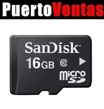 *6* Memoria Sandisk 16gb Micro Sd Adaptador Clase 10