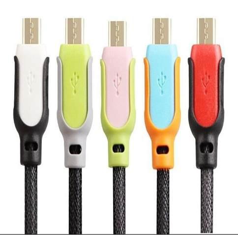 Cable Micro Usb A Usb Cargador Grueso Malla Samsung Blu Lg