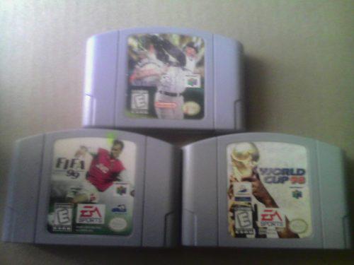 Cambio Juegos Nitendo 64 Baseball, Fifa99, World Cup98