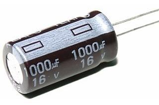 Capacitor/condensador 16v 1000uf 105° Electrolitico