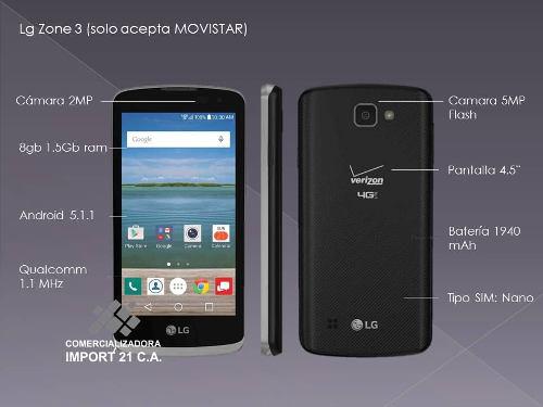 Celulares Lg Optimus Zone3 Totalmente Nuevos