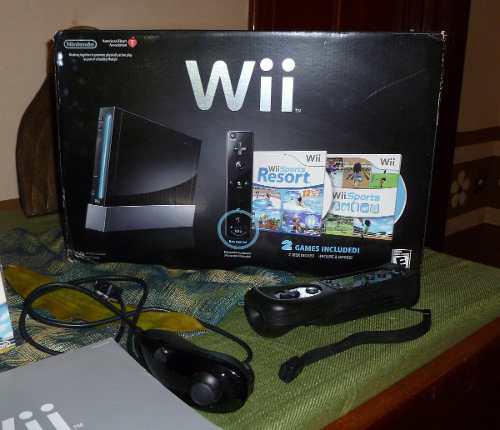Consola Nintendo Wii Negro Sin Chipear