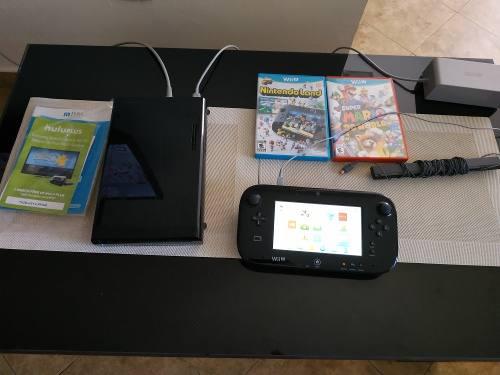 Consola Nintendo Wii U Deluxe + Juegos Perfecto Estado 150v
