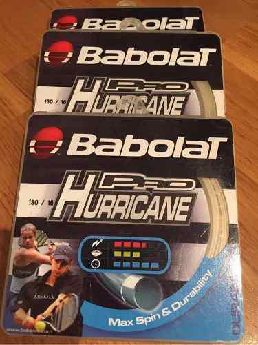 Cuerdas Babolat Pro Hurricane Sets De12 Mts Alto Rendimiento
