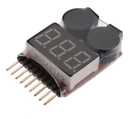 Dys Original Digital Lipo1-8 Voltage Checker W/warning Alarm