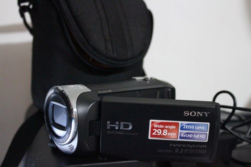 Filmadora Sony Hd Handycam 29.8 Wide9.8 Mega Pix Full Hd 54x