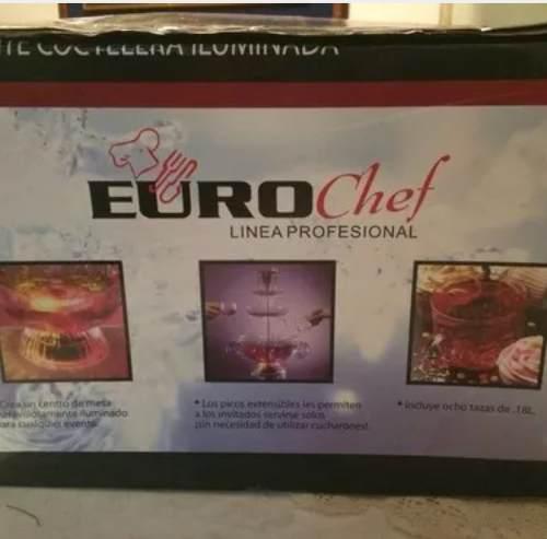 Fuente Covtelera Iluminada Euro Chef Usada Una Vez.