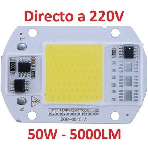 Led 50w Chip Directo 220v Faro Reflector + Pasta Térmica